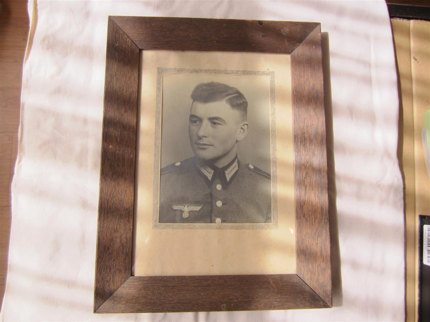 WW2 WH Photo of Soldier in Dress Uniform